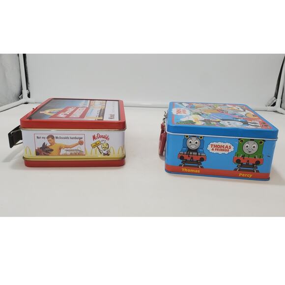 VTG Metal Lunchboxes Lot of 2 McDonalds Hamburgers & Thomas the Train & Friends - Picture 4 of 7